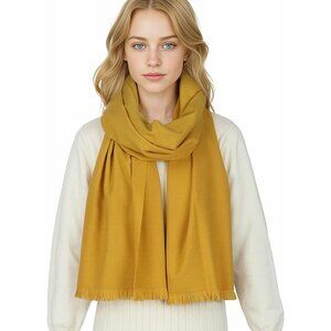 Scarf for Women Winter Pashmina Shawls for Women Yellow colour